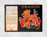 DRAGON Year of the DRAGON Chinese Oriental Zodiac Horoscope 6 pc. COMBO GIFT SET