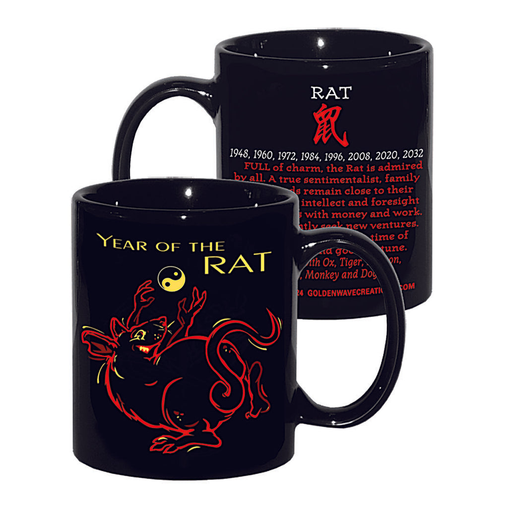 Asian Chinese Oriental Zodiac Sign, Coffee & Tea Mug in custom gift box all 12 animal designs available