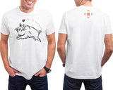 Year of the Boar, (Pig) Hi-NRG White T-Shirt Birth Years 1935, 47, 59, 71, 83, 95, 07, 2019 FREE GREETING CARD W/ORDER