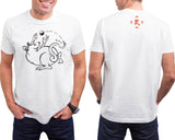 Year of the Rat, Hi-NRG White T-shirt Years: 1936, 48, 60, 72, 84, 96, 08, 2020. + FREE RAT GIFT CARD
