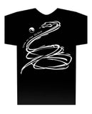 Snake black shirt Hi-NRG Design Birth Years: 1941, 53, 65, 77, 89, 01, 2013, 2025 FREE GREETING CARD W/ORDER