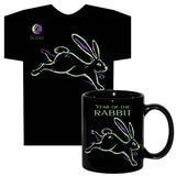 Asian Oriental Chinese Zodiac Animal Sign T-SHIRT AND COFFEE MUG GIFT SET with Greeting Card