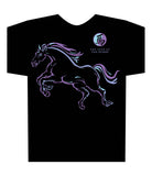 Year of the Horse black Horoscope t-shirt Birth Years: 1930, 1942, 1954, 1966, 1978, 1990, 2002, 2014. FREE GREETING CARD W/ORDER