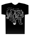 Year of the Tiger black shirt Hi-NRG Design Birth Years: 38, 50, 62, 74, 86, 98, 2010 FREE GREETING CARD W/ORDER