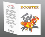 Year of the Rooster white Classic t-shirt Birth Years 1933, 45, 57, 69, 81, 93, 05, 2017 FREE Greeting card with order.