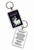 Year of the Rabbit Asian Oriental Chinese 2 pk Keyrings Birth Years: 1939, 51, 63, 75, 87, 99,11, 2023