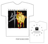 Year of the Ox Classic white t-shirt Birth Years: 1937, 49, 61, 73, 85, 97, 2009 FREE GREETING CARD W/ORDER