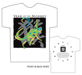 Year of the Monkey Asian Oriental Chinese Classic white t-shirt Birth Years: 1944, 56, 68, 80, 92, 04, 2016 FREE GREETING CARD W/ORDER