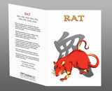 Year of the Rat, Hi-NRG White T-shirt Years: 1936, 48, 60, 72, 84, 96, 08, 2020. + FREE RAT GIFT CARD