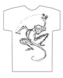 Year of the Monkey, Hi-NRG White T-shirt Birth Years: 1944, 56, 68, 80, 92, 04, 2016 FREE GREETING CARD W/ORDER