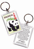 Z PANDA, Giant Panda Keyring set of two (2)
